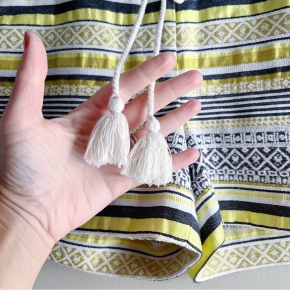 Ann Taylor LOFT The Riviera Short in Yellow White Jacquard Stripes, Size‎ 0 - Picture 8 of 13